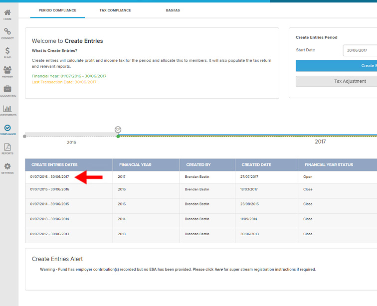 Creating Entries Guide - SF Audits 360